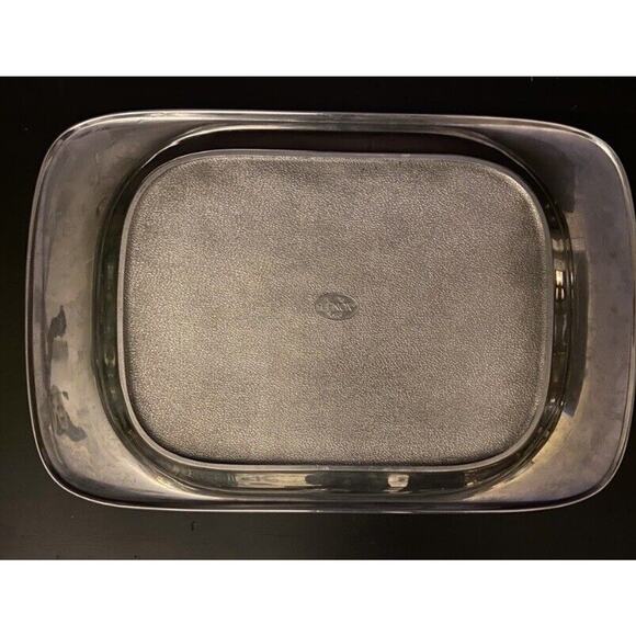 LENOX Large Rectangular Pewter Serving Tray w/Modern Swirl Design - Picture 5 of 5